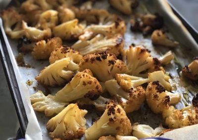 Turmeric roasted cauliflower