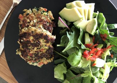 Chicken and vegetable patties