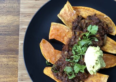 Sweet potato ‘nachos’