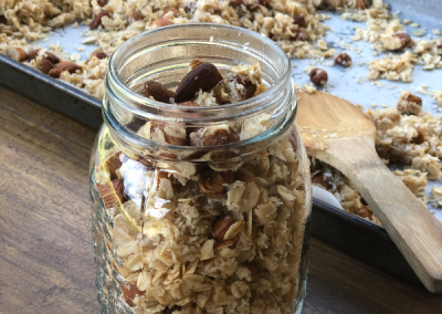 Spiced nutty granola