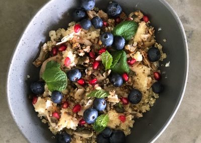 Quinoa breakfast bowl