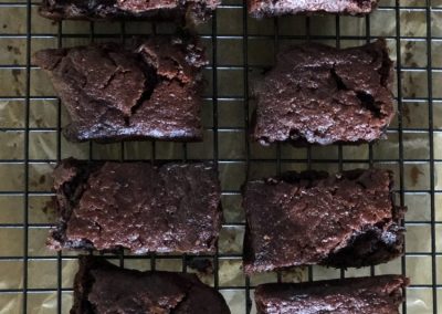 Chocolate and zucchini brownie