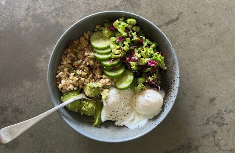 bowl of macro balanced food