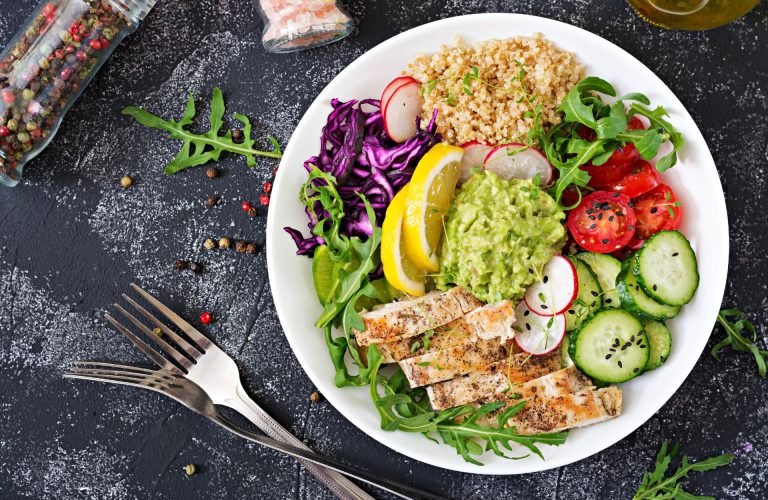 Easy Macro Bowl (w Chicken)