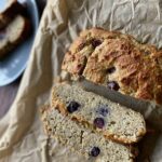 banana bread with bluberry