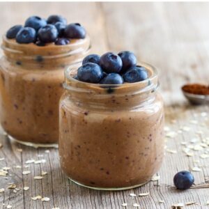 silken tofu cacao chia pudding